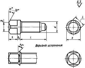 Чертеж винта ГОСТ 1486-84